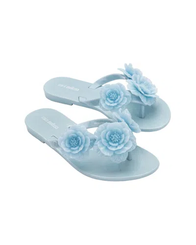 Mini Melissa Harmonic Springtime Kids Flip Flop In Blue