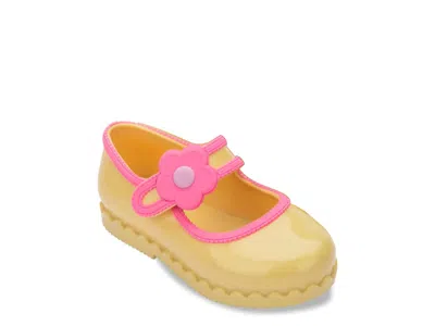 Mini Melissa Hip Ballerina Jelly Mary Jane Kids' In Yellow