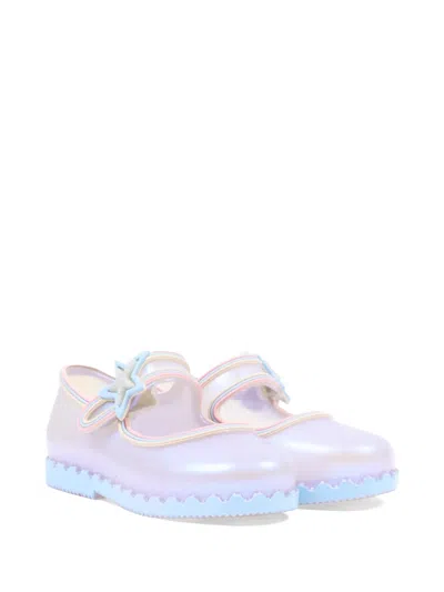 Mini Melissa Kids' Hip Balllerina Star-patch Ballet Flats In Purple
