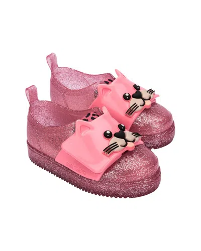 Mini Melissa Jelly Pop Safari Bb Sandal In Pink