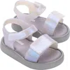 Mini Melissa Kids'  Jump Jelly Sandal In Grey