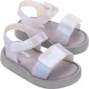 Mini Melissa Jump Jelly Sandal In Grey