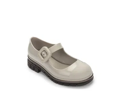 Mini Melissa June Mary Jane Flat Kids' In Beige