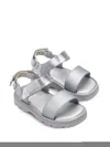 Mini Melissa Kick Off Sandals In Silver