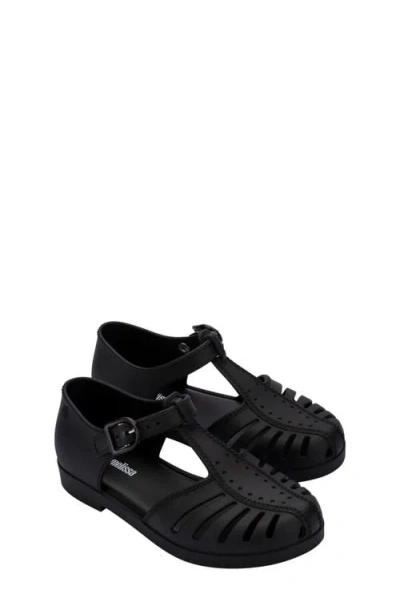 Mini Melissa Kids' Aranha Fisherman Sandal In Black