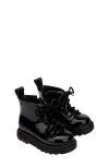Mini Melissa Kids' Coturno Combat Boot In Black