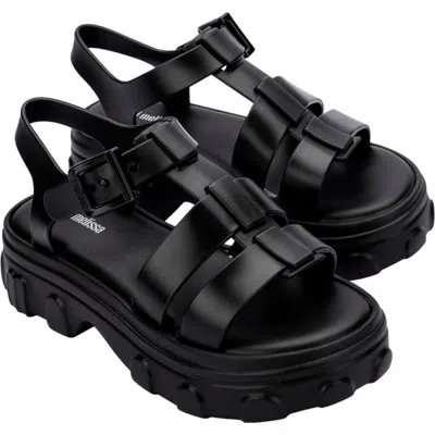 Mini Melissa Kids' Ella Platform Sandal In Black