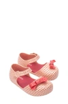 Mini Melissa Kids' Furadinha Mary Jane Flat In Pink