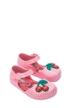 Mini Melissa Kids' Furadinha Mary Jane Flat In Pink