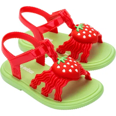 Mini Melissa Kids' Hip Ankle Strap Sandal In Red