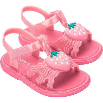 Mini Melissa Kids' Hip Ankle Strap Sandal In Pink