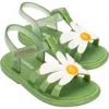 Mini Melissa Kids' Hip Bloomy Ankle Strap Sandal In Green