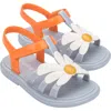 Mini Melissa Girls' Hip Bloomy Sandals - Toddler, Little Kid In Blue/orange