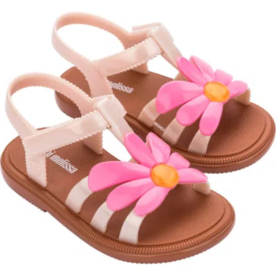 Mini Melissa Kids' Hip Bloomy Ankle Strap Sandal In Pink