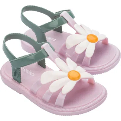 Mini Melissa Kids' Hip Bloomy Ankle Strap Sandal In Pink