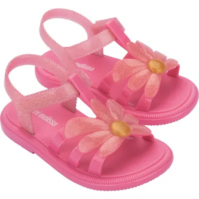 Mini Melissa Kids' Hip Bloomy Ankle Strap Sandal In Pink