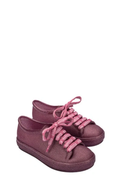 Mini Melissa Melissa Kids' Hip M Lover Sneaker In Glitter/pink
