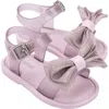 Mini Melissa Melissa Kids' Mar Sweet Ankle Strap Sandal In Glitter Pink