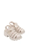 Mini Melissa Kids' Megan Platform Fisherman Sandal In Ivory