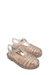 Mini Melissa Kids' Possession Fisherman Sandal In Beige Glitter