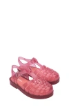 Mini Melissa Girls Pink Glitter Jelly Sandals In Pink Ao122