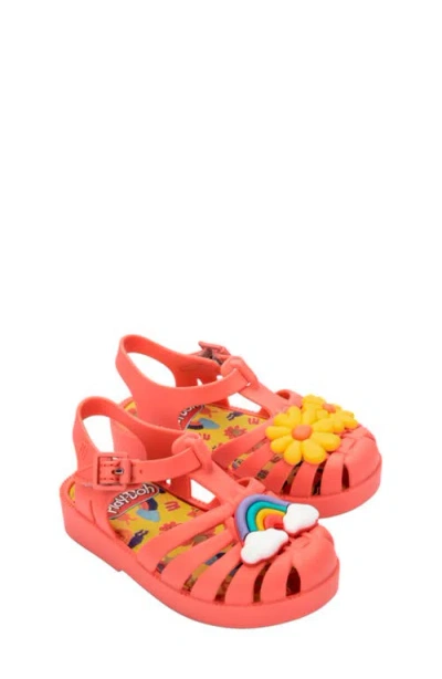 Mini Melissa Kids' Mini Possession Play Jelly Fisherman Sandal In Red