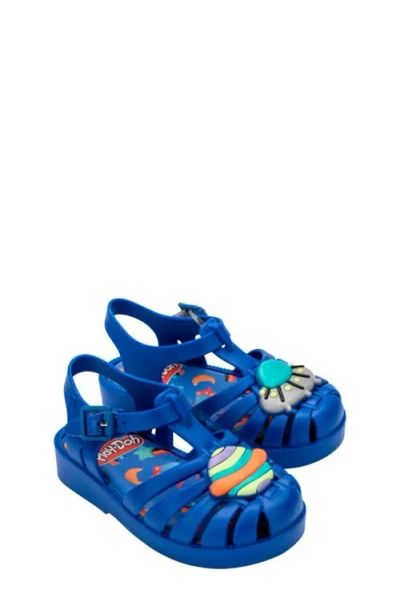 Mini Melissa Kids' Mini Possession Play Jelly Fisherman Sandal In Blue