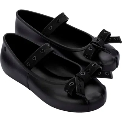 Mini Melissa Kids' Mini Sophie Crush Mary Jane Flat In Black