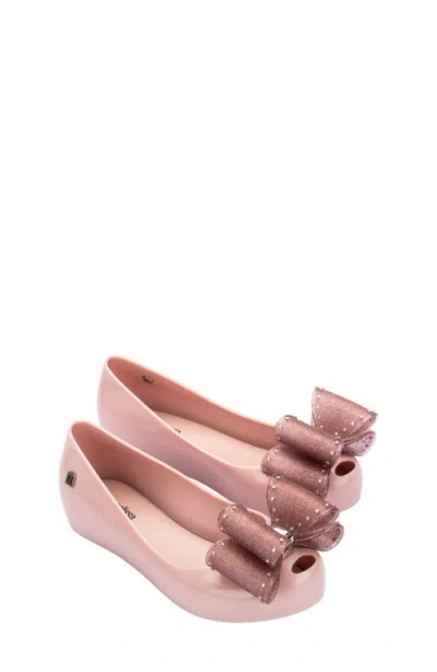 Mini Melissa Kids' Mini Ultragirl Classic Flat In Pink