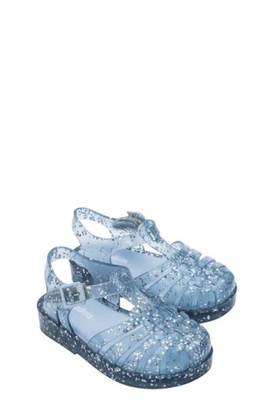 Mini Melissa Kids' Possession Glitter Fisherman Sandal In Blue