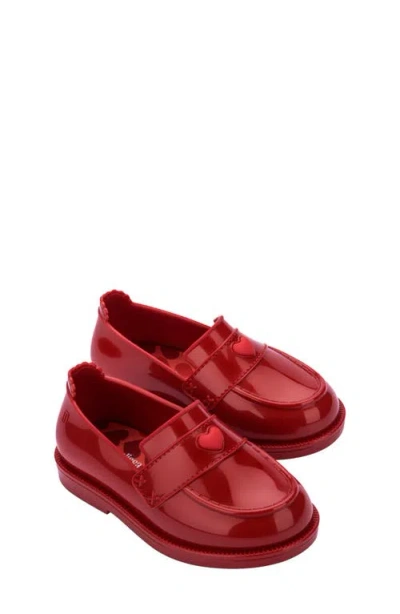 Mini Melissa Kids' Royal Love Loafer In Red
