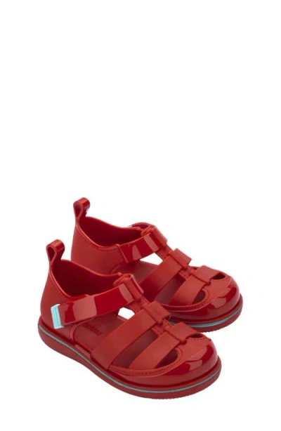 Mini Melissa Kids' Smash Jelly Sandal In Red