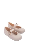 Mini Melissa Kids' Soft Ballerina Baby Mary Jane Flat In Neutral