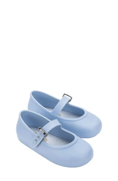 Mini Melissa Kids' Soft Ballerina Baby Mary Jane Flat In Blue