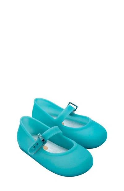 Mini Melissa Kids' Soft Ballerina Baby Mary Jane Flat In Blue