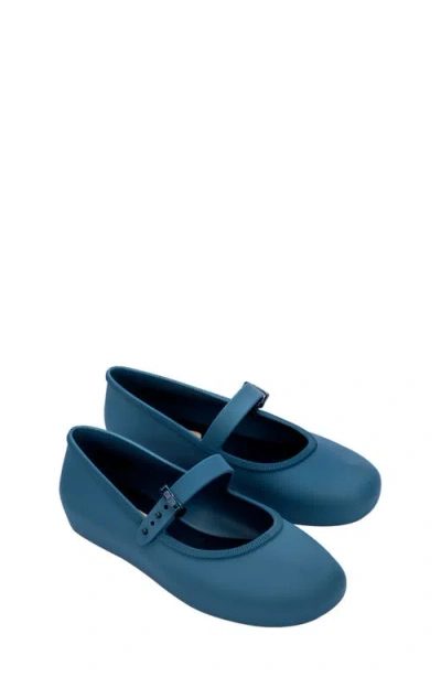 Mini Melissa Kids' Soft Ballerina Mary Jane Flat In Blue