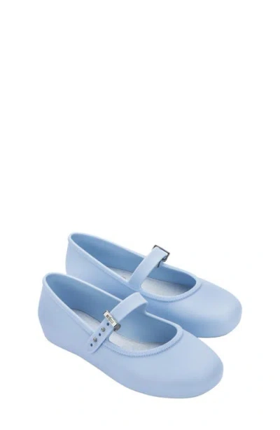 Mini Melissa Kids' Soft Ballerina Mary Jane Flat In Blue