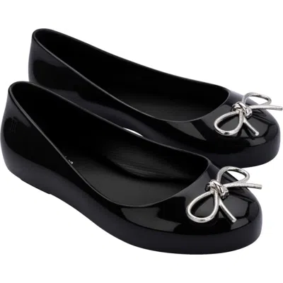 Mini Melissa Kids' Sweet Love Flat In Black