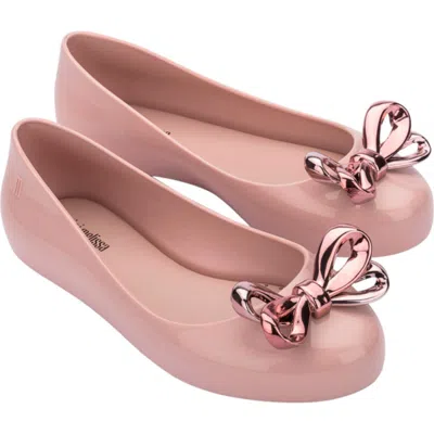 Mini Melissa Kids' Sweet Love Glam Flat In Pink
