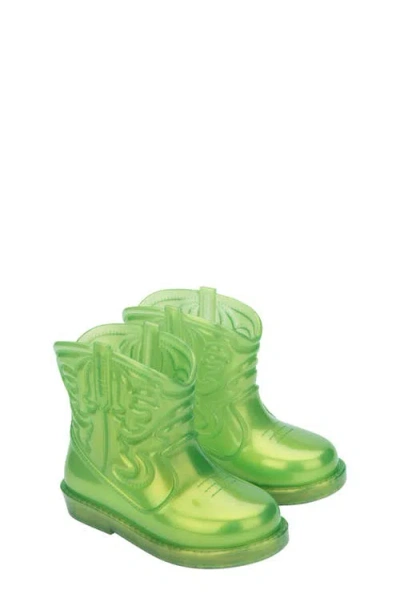Mini Melissa Kids' Texas Western Boot In Green