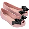 Mini Melissa Kids' Ultragirl Classic Flat In Pink