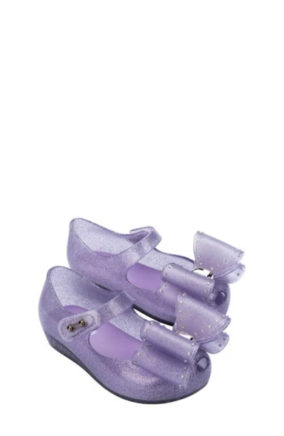 Mini Melissa Kids' Ultragirl Classic Mary Jane Flat In Purple