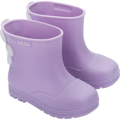 Mini Melissa Kids' Welly Bloomy Waterproof Rain Boot In Animal Print