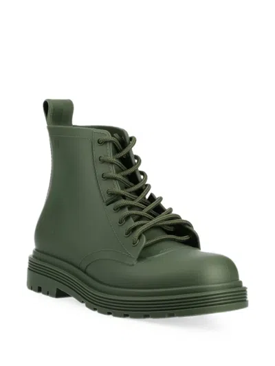 Mini Melissa Kids' Lace-up Ankle Boots In Green
