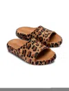 Mini Melissa Leopard-print Slippers In Neutrals