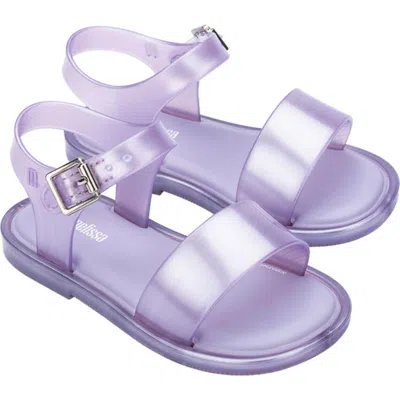 Mini Melissa Kids'  Mar Glitter Jelly Sandal In Purple