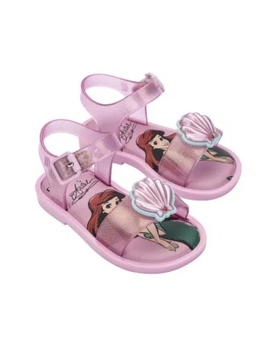 Mini Melissa Mar Sandal + Disney Baby Sandal In Pink