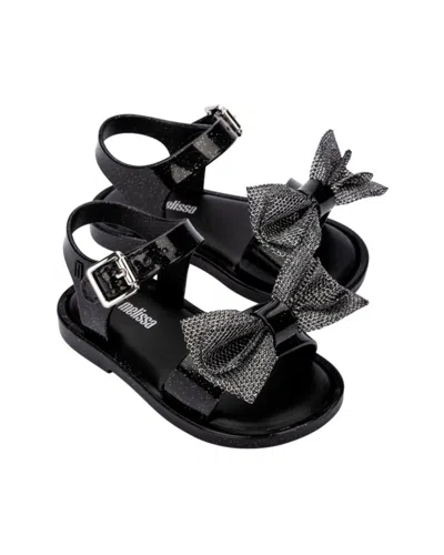 Mini Melissa Mar Sweet Baby Sandal In Black