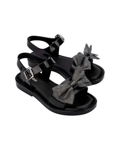 Mini Melissa Mar Sweet Kids Sandal In Black