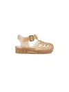 Mini Melissa Girls Possession Shiny Sandals In Gold